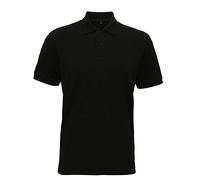 Asquith & Fox Men's Super Smooth Knit Polo Shirt, Black (Black 000), Large (Size:Large)