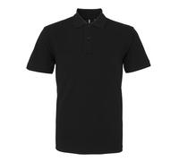 Asquith & Fox Mens Organic Classic Fit Polo Shirt (Black) - Size 3XL