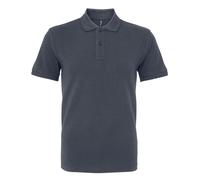 Asquith & Fox Mens Organic Classic Fit Polo Shirt (Graphite) - Multicolour - Size Small