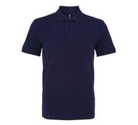 Asquith & Fox Mens Organic Classic Fit Polo Shirt (Navy) - Size 3XL