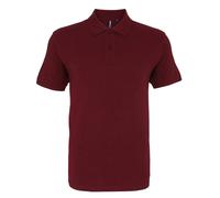 Asquith & Fox Mens Organic Classic Fit Polo Shirt (Cherry Red) - Multicolour - Size Small