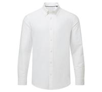 Asquith & Fox Men's Oxford Long-Sleeved Formal Shirt in White | Size: Medium Asquith & Fox White M