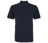 Asquith & Fox Mens Plain Short Sleeve Polo Shirt (French Navy) - Multicolour Cotton - Size X-Large