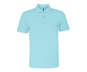 Asquith & Fox Men's Plain Short Sleeve Polo Shirt in Bright Blue | Size: Medium Asquith & Fox Bright Blue M