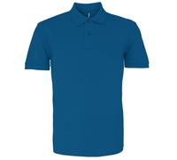 Asquith & Fox Men's Plain Short Sleeve Polo Shirt in Dark Blue | Size: 3XL Asquith & Fox Dark Blue 3XL
