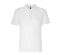 Asquith & Fox Men's Plain Short Sleeve Polo Shirt in White | Size: 2XL Asquith & Fox White 2XL