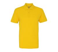 Asquith & Fox Men's Plain Short Sleeve Polo Shirt in Yellow | Size: Medium Asquith & Fox Yellow M
