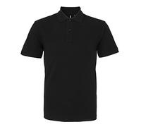 Asquith & Fox Men's Polo Shirt, Black (Black 000), XX-Large (Size:2XL)