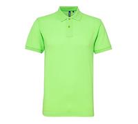 Asquith & Fox Men's Poly/Cotton Blend Polo Shirt, Green (Neon Green 000), Medium (Size:Medium)