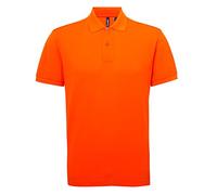 Asquith & Fox Men's Poly/Cotton Blend Polo Shirt, Orange (Orange 000), Large (Size:Large)