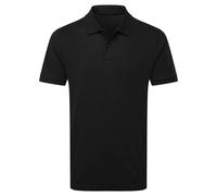 Asquith & Fox Men's Premium Mercerised Cotton Polo Shirt in Black | Size: Medium Asquith & Fox Black M
