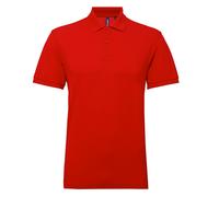 Asquith & Fox Mens Short Sleeve Performance Blend Polo Shirt (Cherry Red) - Multicolour - Size Large