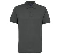 Asquith & Fox Men's Short Sleeve Performance Blend Polo Shirt in Charcoal | Size: 2XL Asquith & Fox Charcoal 2XL