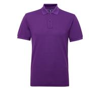 Asquith & Fox Men's Short Sleeve Performance Blend Polo Shirt in Purple | Size: Small Asquith & Fox Purple S