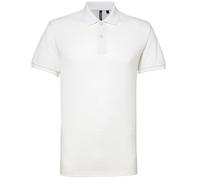 Asquith & Fox Men's Short Sleeve Performance Blend Polo Shirt in White | Size: 3XL Asquith & Fox White 3XL