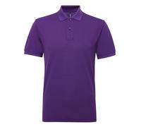 Asquith & Fox Mens Short Sleeve Performance Blend Polo Shirt (Purple) - Size Large