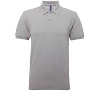 Asquith & Fox Men's Short Sleeve Performance Blend Polo Shirt in Grey | Size: Medium Asquith & Fox Grey M