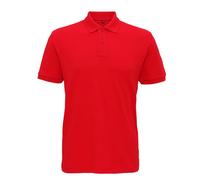 Asquith & Fox Asquith & Fox Mens Super Smooth Knit Polo Shirt - L, Red