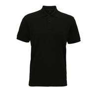 (M, Black) Asquith & Fox Mens Super Smooth Knit Polo Shirt
