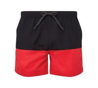 Asquith & Fox Mens Swim Shorts (Black/Red) - Size X-Large