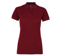 Asquith & Fox Women’s polycotton blend polo - Classic fit, 2-button placket