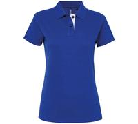 Asquith & Fox Women's Asquith & Fox 100% Cotton Polo - Royal Blue/White - Medium