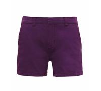 Asquith & Fox Womens Classic Fit Cotton Summer Chino Shorts