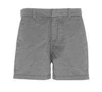 Asquith & Fox Women's Classic Fit Shorts in Light Grey | Size: Small Asquith & Fox Light Grey S