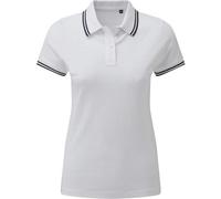 Asquith & Fox Women's Classic Fit Tipped Cotton Polo Shirt