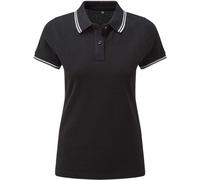 Asquith & Fox Polo Shirt Classic Fit Tipped Cotton - Women's