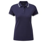 Asquith & Fox Womens/Ladies Classic Fit Tipped Polo RW6644