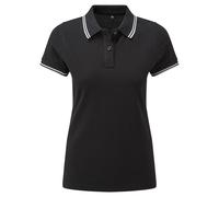 Asquith & Fox Women's classic fit tipped polo - Womens, Oeko-Tex, Feminine fit