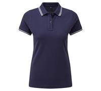 Asquith & Fox Womens/Ladies Classic Fit Tipped Polo RW6644