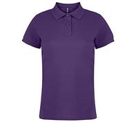 Asquith & Fox Womens/Ladies Plain Short Sleeve Polo Shirt (M) (Purple)
