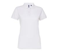 Asquith & Fox Womens/Ladies Short Sleeve Performance Blend Polo Shirt (White) - Size Medium