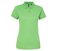 Asquith & Fox Womens/Ladies Short Sleeve Performance Blend Polo Shirt (Lime) - Green - Size Medium