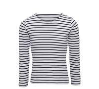 Asquith & Fox Women's Marinière coastal long sleeve tee - Crew neck