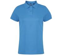 Asquith & Fox Women's Plain Short Sleeve Polo Shirt in Dark Blue | Size: Large Asquith & Fox Dark Blue L