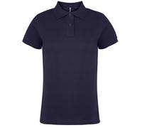 Asquith & Fox Women's Plain Short Sleeve Polo Shirt in Navy | Size: 2XL Asquith & Fox Navy 2XL