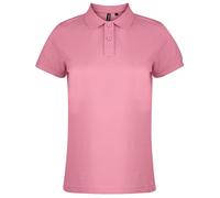 Asquith & Fox Women's Plain Short Sleeve Polo Shirt in Pale Pink | Size: 2XL Asquith & Fox Pale Pink 2XL