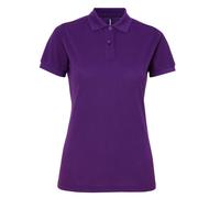 Asquith & Fox Women's Short Sleeve Performance Blend Polo Shirt in Purple | Size: XS Asquith & Fox Purple XS