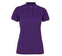 Asquith & Fox Women's Women’s Poly/Cotton Blend Polo Regular Fit Short Sleeve Polo Shirt, Purple (Purple 000), 18 (Manufacturer Size:2XL)