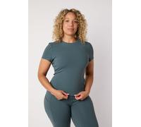 Asquith London Women's ASQ Short Sleeve Feel Good Tee in Stone | Size: Large Asquith London Stone L