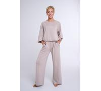 Asquith London Women's Flow Scuba Wide Legged pant in Light Oak | Size: Large Asquith London Light Oak L