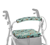 ASQVTIFE Anima Horse Rollator Walker Seat and Backrest Covers for Men Women Soft Dust Cover for Seniors in Assisted Living 2 Piece Walker Accessories for Folding Walker with Seat