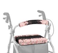 ASQVTIFE Sakura Walker Covers for Seat and Backrest Universal Rollator Walker Seat and Backrest Covers Soft Dust Cover for Seniors in Assisted Living 2 Piece Handle Covers for Walkers