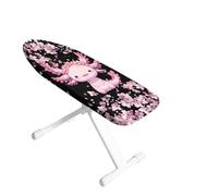 ASQVYIFE Axolotl Ironing Boards for Mini Spaces Cherry Blossom Table Top Ironing Board Cover for Home Dorm 2 Hook and Loop Fastener Strap Elastic Trim for Easy Installation