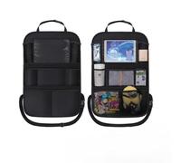 ASQzhuLIWing Multifunctional Storage Accessor, Car Seat Back Accessor, Foldable Durable Travel Storage Bag, Children's Toy Storage Bag, Tablet Holder, Home Car Accessory (Black 42 * 62cm)