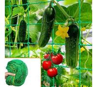 ASQzhuLIWing Plant trellis net, garden plant net, vine net, climbing trellis with plant twist, suitable for vegetables, clematis, cucumbers, grapes, tomatoes, beans, flowers and vines (2 * 5m)