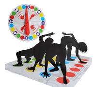 ASQzhuLIWing Twisting Game Twister game tornado adult floor mat gam with rotating mat suitable for adult families friends teams educational parties indoor and outdoor games